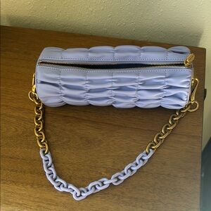 Charles & Keith Lavender Quilted Chain Bag